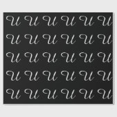 MONOGRAMM U GESCHENKPAPIER (Flach)