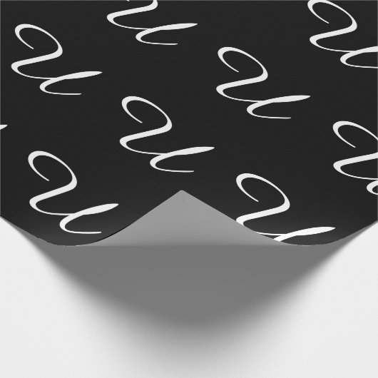 MONOGRAMM U GESCHENKPAPIER (Ecke)