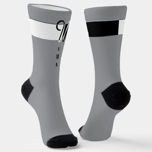 "Monogramm U" Socken (Gewinkelt)