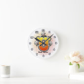Monogramm U Sockenaffe Uhr (Zuhause)