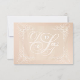 Monogramm-UAWG personalisieren RSVP Karte
