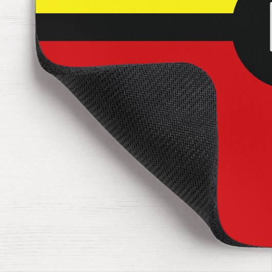 Monogramm über stilistische Mondrian Inspirierte K Mousepad (Ecke)