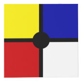 Monogramm über stilistische Mondrian Inspirierte K Würfel (Rechts)