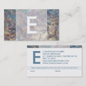 Monogramm-Überweisung Empfehlungskarte (Vorne/Hinten)
