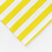 Monogramm-umfassende zitronengelbe Streifen u. Fleecedecke (Ecke)