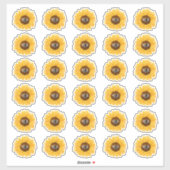 Monogramm-Umschlag Aufkleber für rustikale Sonnenb (Blatt)