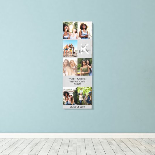 Monogramm und Abschluss für benutzerdefinierte Ang Leinwanddruck (Insitu (Holzboden))