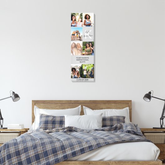 Monogramm und Abschluss für benutzerdefinierte Ang Leinwanddruck (Insitu (Schlafzimmer))
