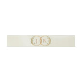 Monogramm und Band - Creme (Flach)
