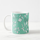 Monogramm und Blume Kaffeetasse (Links)