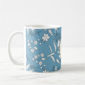 Monogramm und Blume Kaffeetasse (Links)
