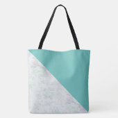 Monogramm und Blume Tasche (Rückseite)