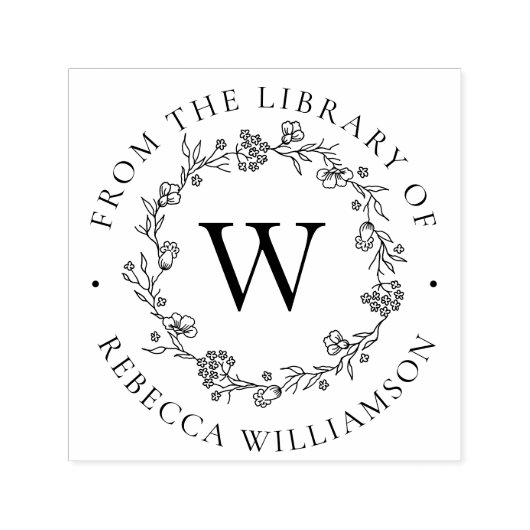 Monogramm und Blumenzauber aus der Bibliothek des Permastempel (Design)