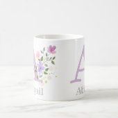Monogramm und Christlicher Name Abigail Kaffee Tas Kaffeetasse (Mittel)