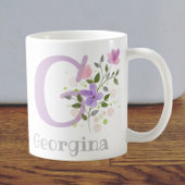 Monogramm und Christlicher Name Georgina Kaffee Ta Kaffeetasse