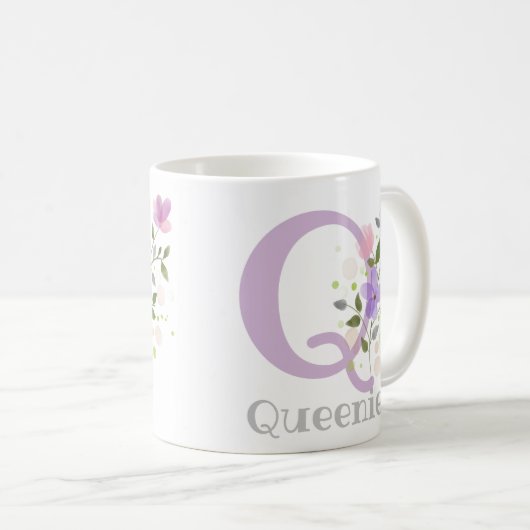 Monogramm und Christlicher Name Kaffeetasse (VorderseiteRechts)