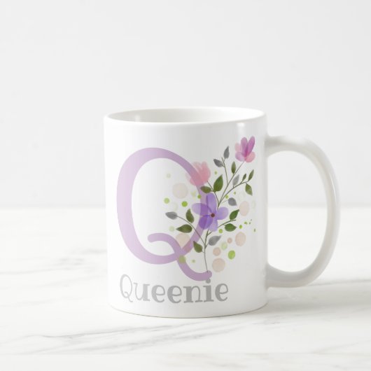 Monogramm und Christlicher Name Kaffeetasse (Rechts)