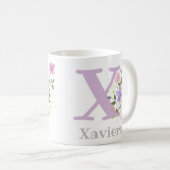 Monogramm und Christlicher Name Xaviera Kaffeetasse (VorderseiteRechts)