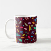 Monogramm und farbig gemustert kaffeetasse (Links)