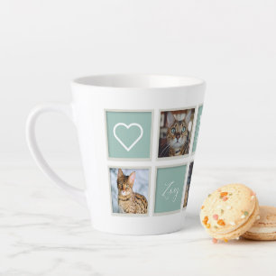 Monogramm und Foto der Vintagen Rahmen für die Mam Milchtasse