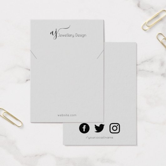 Monogramm und Halskette der sozialen Medien oder A (Büro)