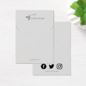 Monogramm und Halskette der sozialen Medien oder A (Schreibtisch)