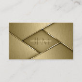Monogramm und Metal-Polygon Gold-ID1039 Visitenkarte (Vorderseite)