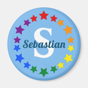 Monogramm und Name der aktuellen LGBT-Gay Pride Magnet