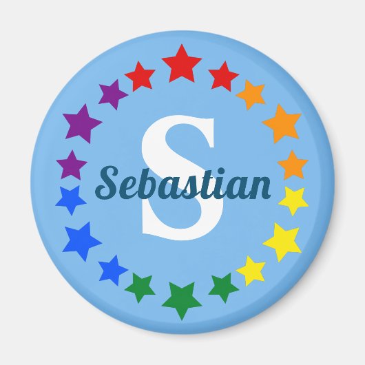 Monogramm und Name der aktuellen LGBT-Gay Pride Magnet (Vorne)