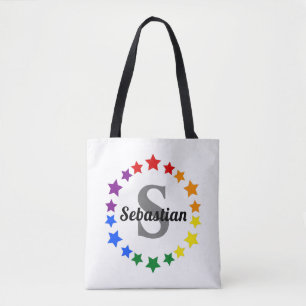 Monogramm und Name der aktuellen LGBT-Gay Pride Tasche