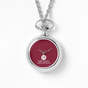 Monogramm und Name der klassischen Personalisierte Armbanduhr