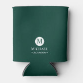 Monogramm und Name der klassischen Personalisierte Dosenkühler (Vorderseite)