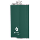 Monogramm und Name der klassischen Personalisierte Flachmann (Links)