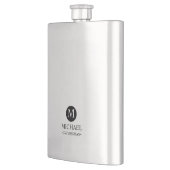 Monogramm und Name der klassischen Personalisierte Flachmann (Links)