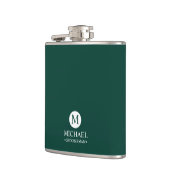 Monogramm und Name der klassischen Personalisierte Flachmann (Links)