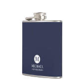 Monogramm und Name der klassischen Personalisierte Flachmann (Links)