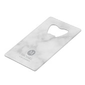Monogramm und Name der klassischen Personalisierte Geldbeutel Flaschenöffner (Vorderseite Schrägansicht)