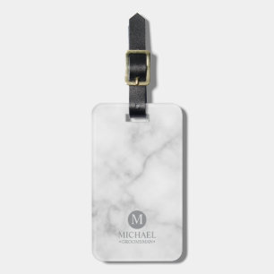Monogramm und Name der klassischen Personalisierte Gepäckanhänger