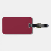 Monogramm und Name der klassischen Personalisierte Gepäckanhänger (Rückseite horizontal)