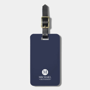 Monogramm und Name der klassischen Personalisierte Gepäckanhänger
