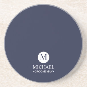 Monogramm und Name der klassischen Personalisierte Getränkeuntersetzer