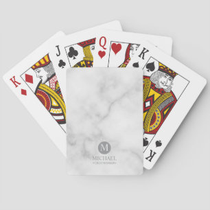 Monogramm und Name der klassischen Personalisierte Spielkarten