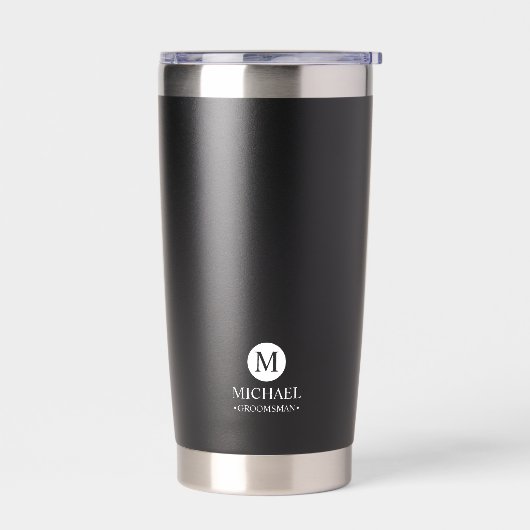 Monogramm und Name der klassischen Personalisierte Thermobecher (Links)