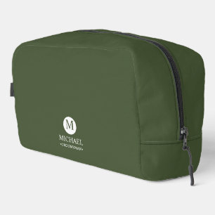 Monogramm und Name der klassischen Personalisierte Waschbeutel