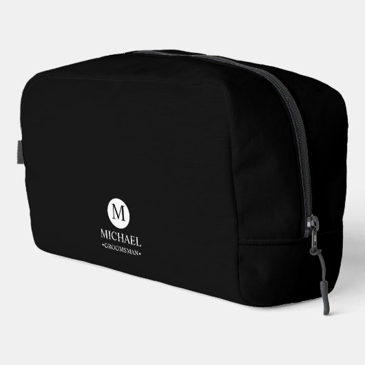 Monogramm und Name der klassischen Personalisierte Waschbeutel (Rechte Ecke)