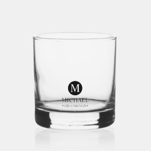 Monogramm und Name der klassischen Personalisierte Whiskyglas