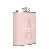 Monogramm und Name der modernen Personalisierten B Flachmann (Rechts)