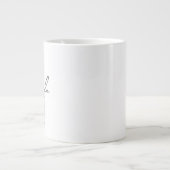 Monogramm und Name der modernen Personalisierten B Jumbo-Tasse (Vorderseite)