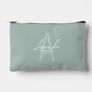 Monogramm und Name der modernen Personalisierten B Zubehörtasche