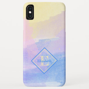 Monogramm und Name der Pastelfarben Case-Mate iPhone Hülle